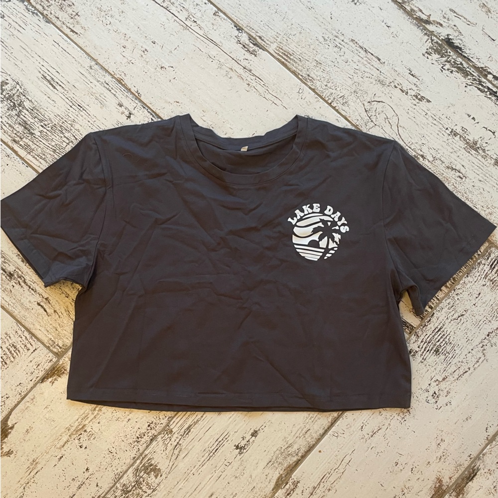 Cropped tee shirt Lake days